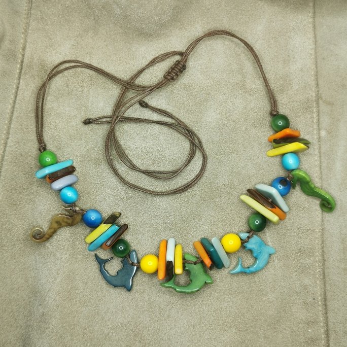 Collana in avorio vegetale - immagine 3