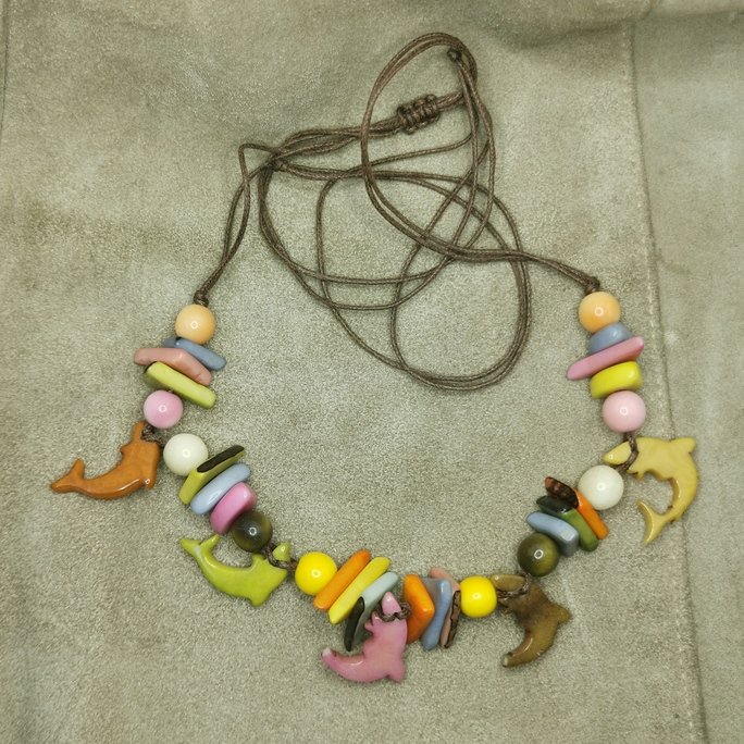 Collana in avorio vegetale - immagine 4