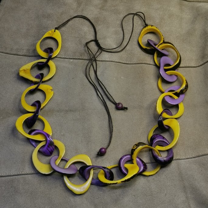 Collana in avorio vegetale - immagine 5