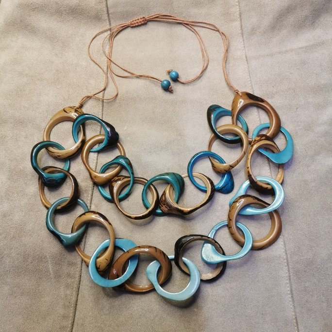 Collana in avorio vegetale - immagine 2