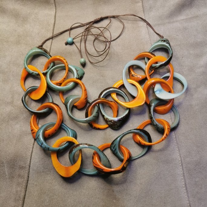 Collana in avorio vegetale - immagine 3