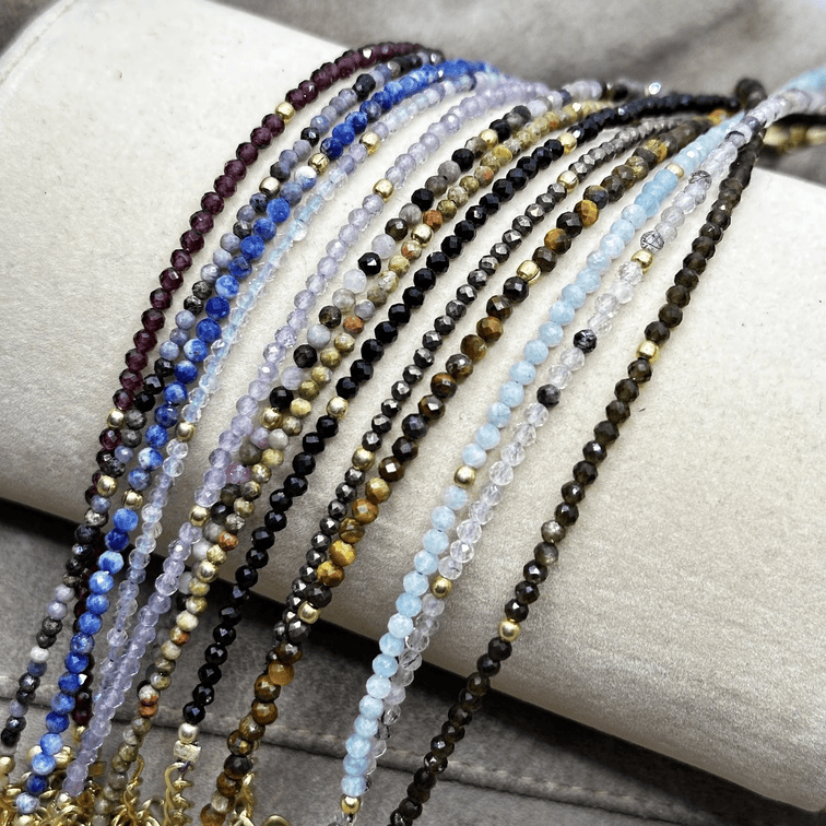 Braccialetti briolette naturale