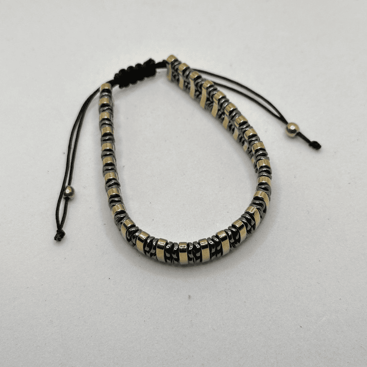 Bracciale ematite punto e linea - immagine 4
