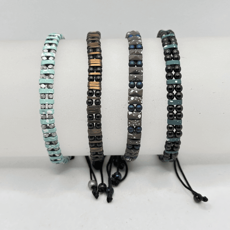 Bracciale pietre ematite - immagine 6