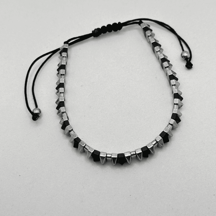 Bracciale ematite piramid - immagine 4
