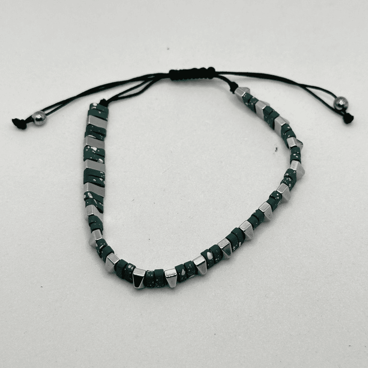 Bracciale ematite piramid - immagine 3