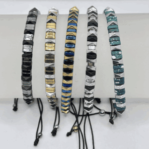 Bracciale ematite piramid