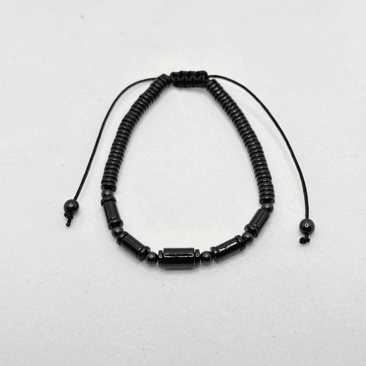 Bracciale ematite e onice - immagine 6