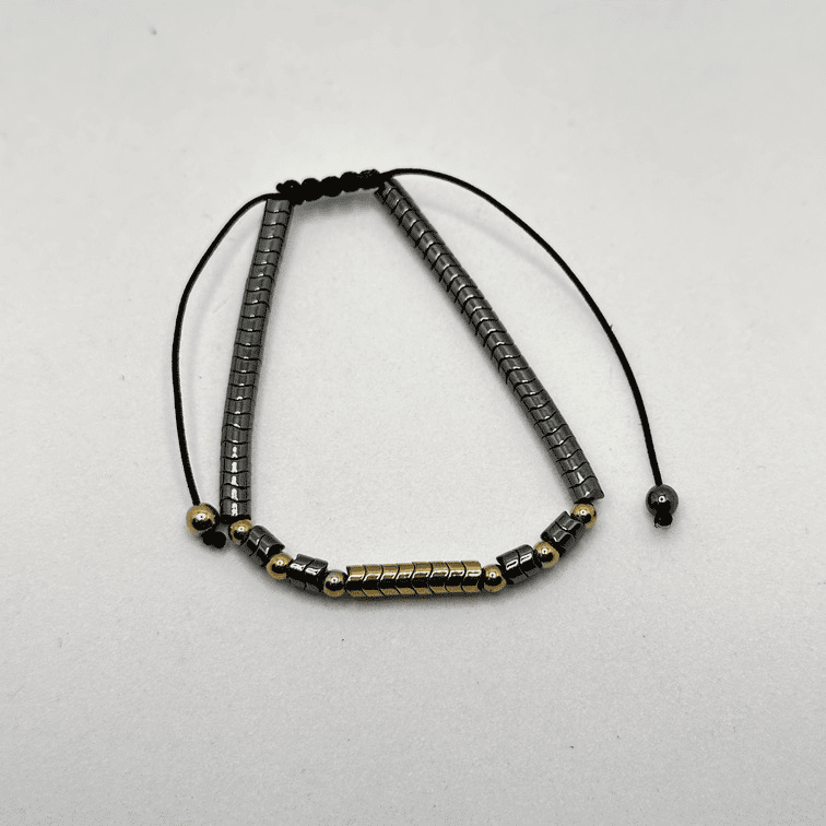 Bracciale ematite e onice - immagine 5