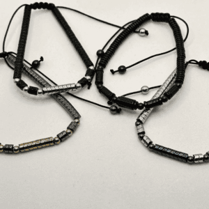 Bracciale ematite e onice