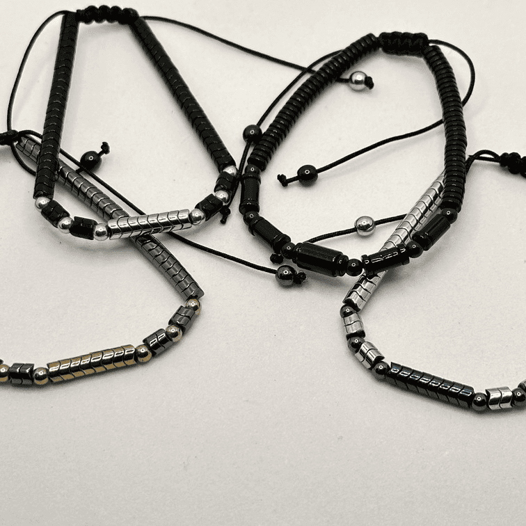 Bracciale ematite e onice