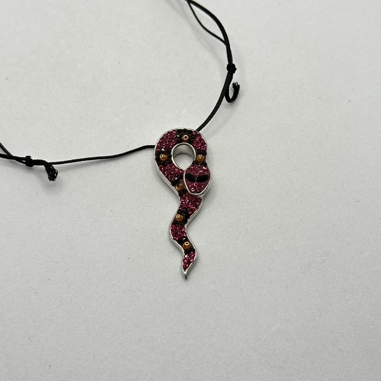 Crystal evolution - Collana con Swarovski - Snake - immagine 3