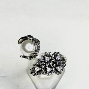 Anello Bouquet con perla