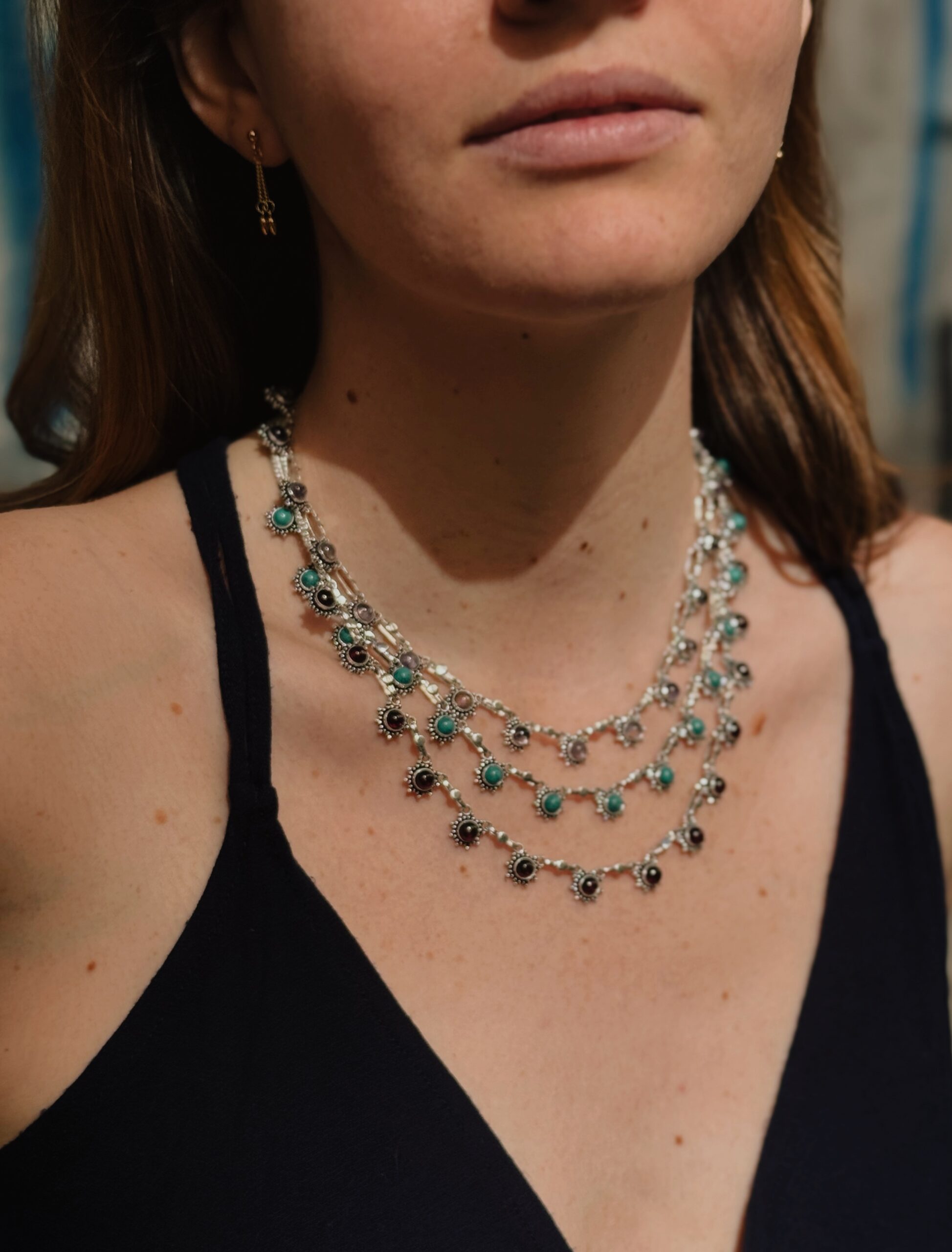 Sunrise stone necklace - immagine 7