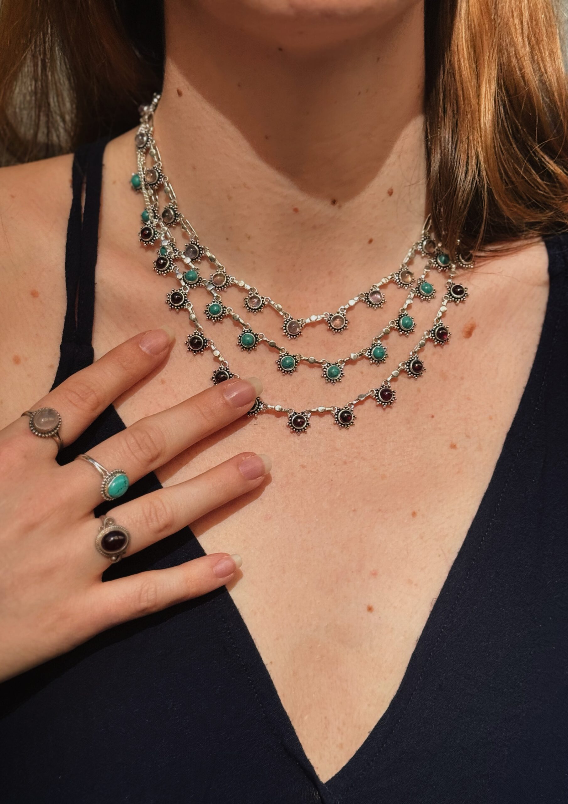 Sunrise stone necklace - immagine 9