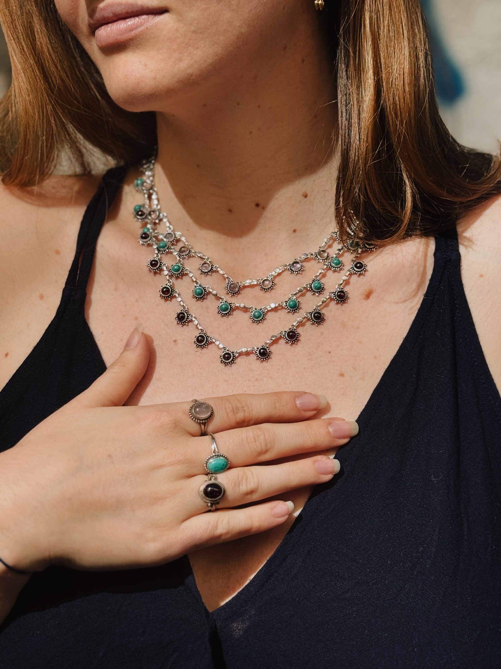 Sunrise stone necklace - immagine 10