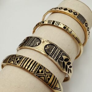 Bracciali Tuareg in ottone lavorato a mano