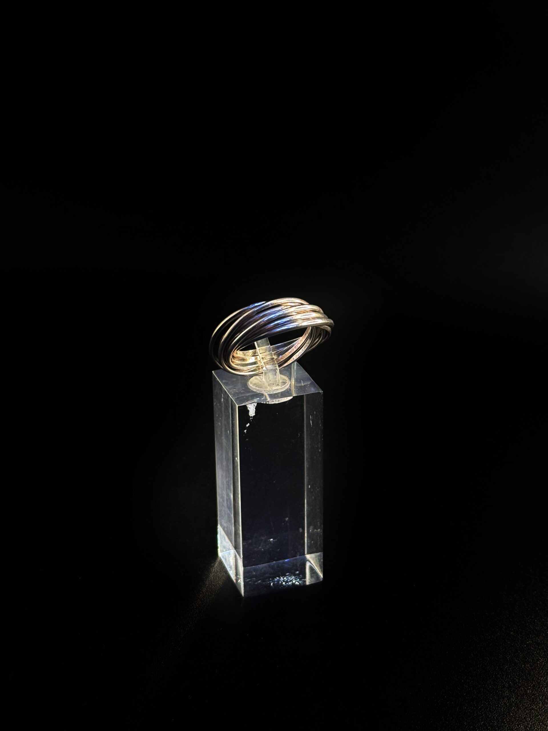 Anello Argento 925 Otto Fili Intrecciati Statement Bold