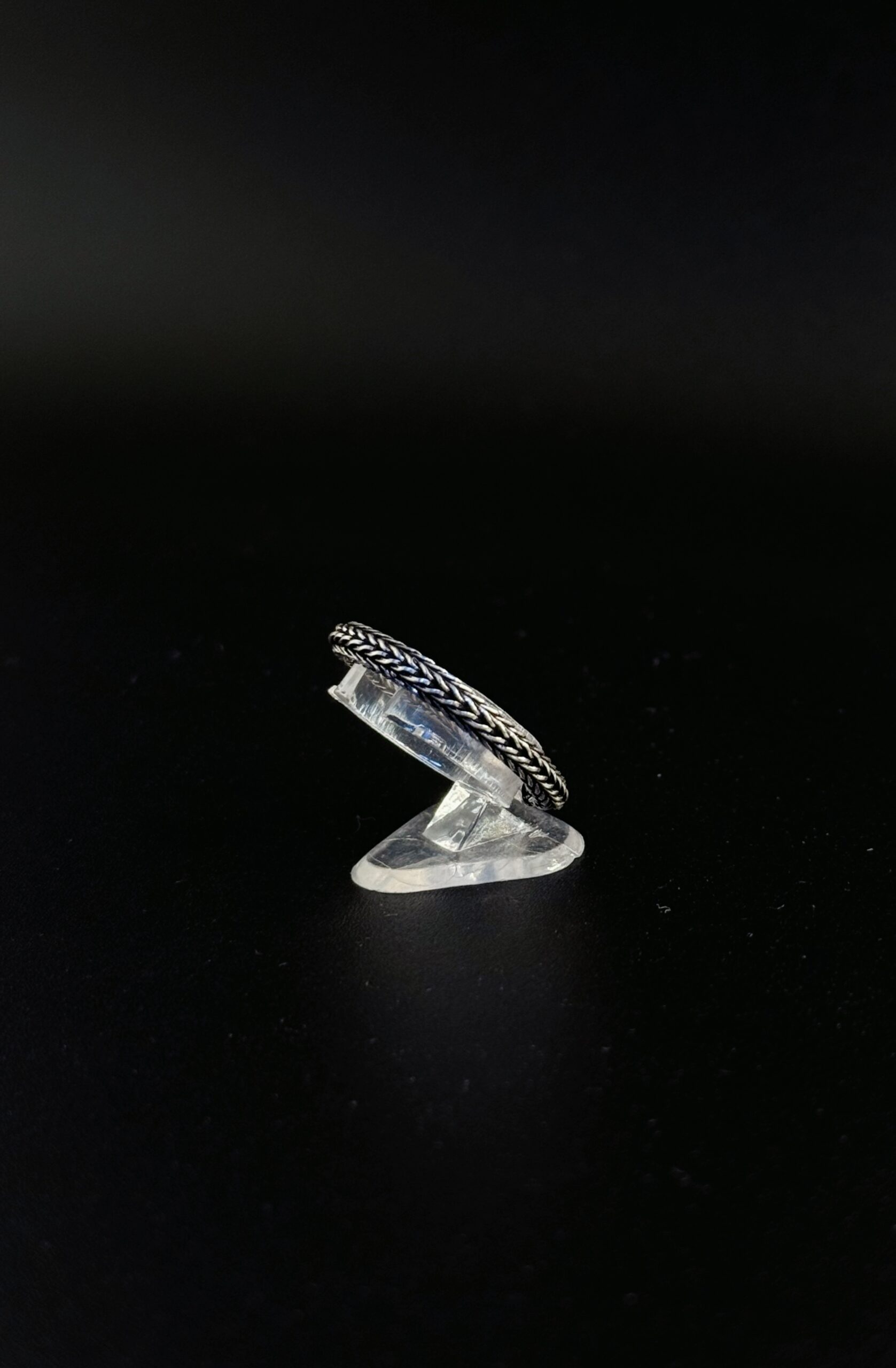 Anello Uomo Snake Argento 925 Intrecciato - Design Balinese Artigianale