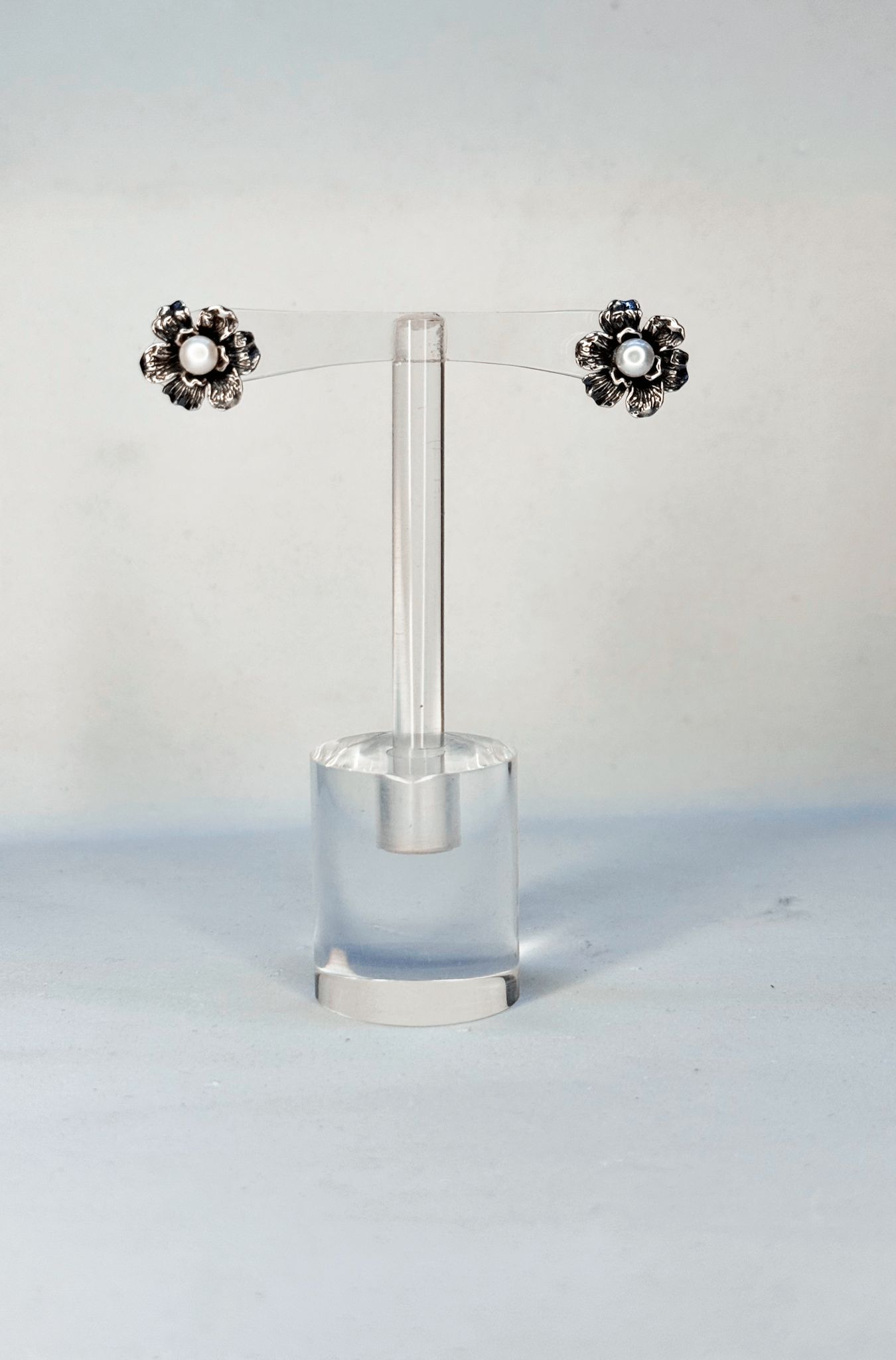 Orecchini Flora con perla