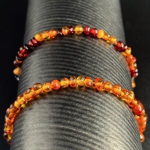 Bracciale elastico in Ambra Baltica Naturale