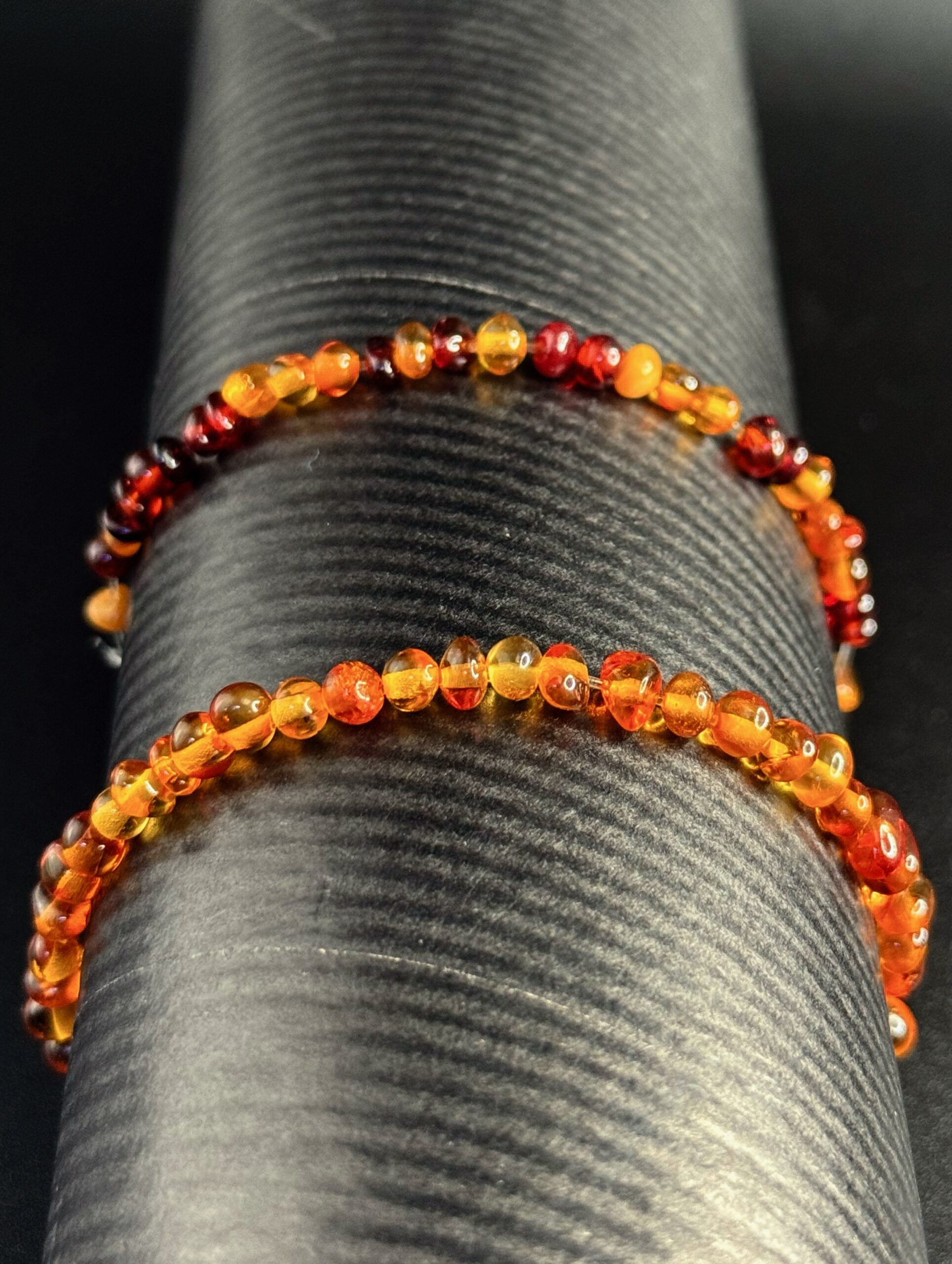 Bracciale elastico in Ambra Baltica Naturale