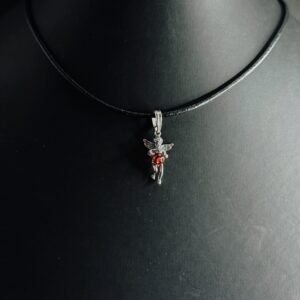 Ciondolo Angelo Custode Argento 925 Ambra Baltica - Pendente Protezione