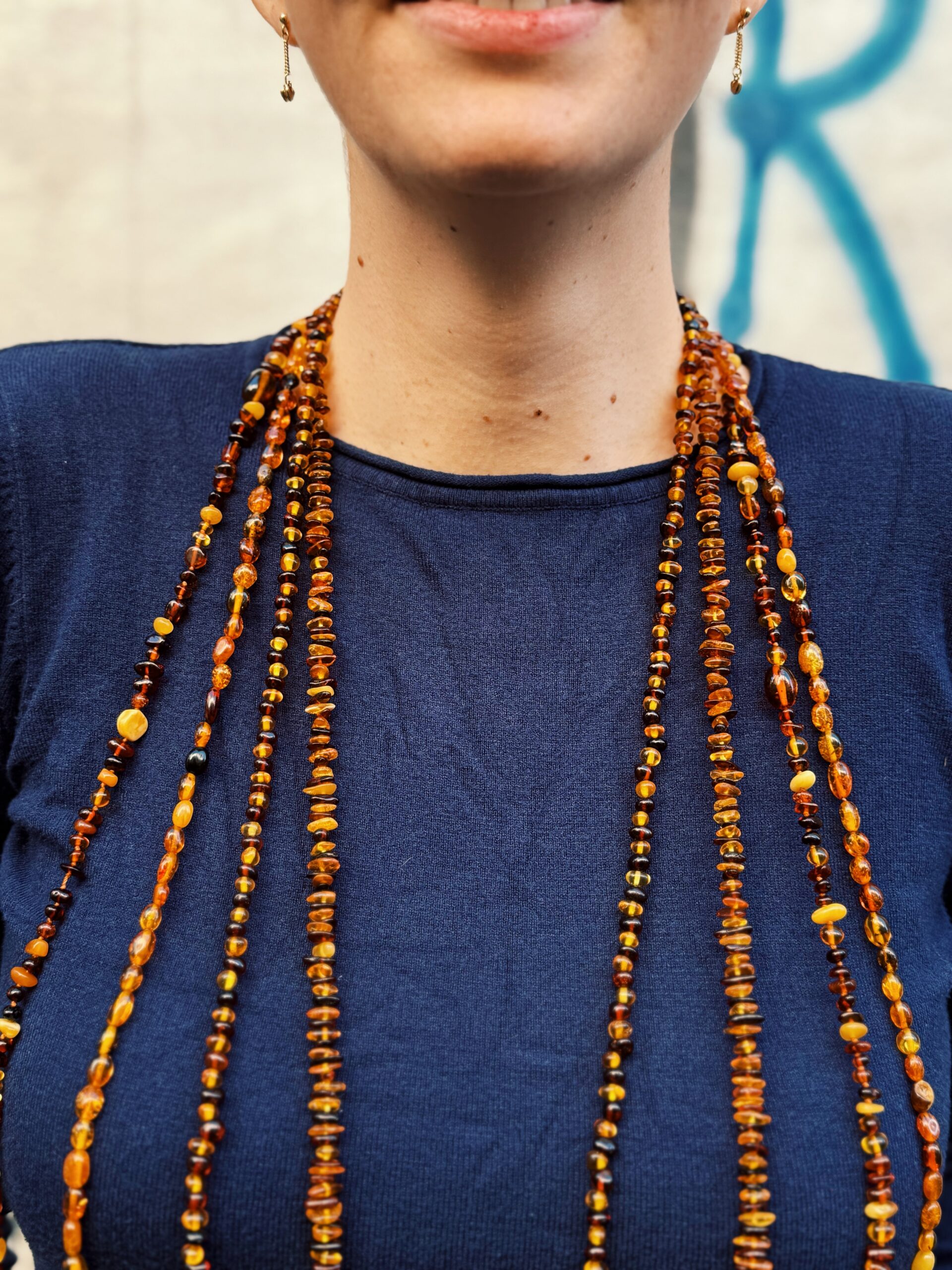 Collana Multistyle Ambra Baltica Lunga Trasformabile 6+ Varianti