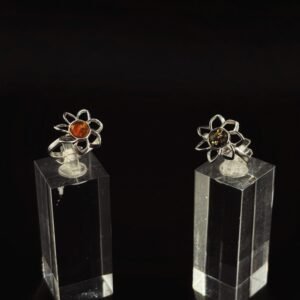 Anello Margherita Argento 925 Ambra Baltica