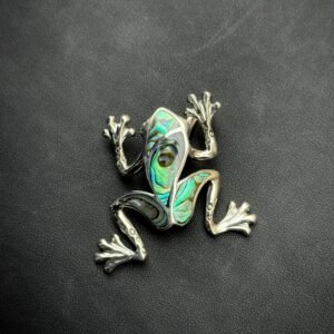 Ciondolo Rana in Argento con Abalone Shell
