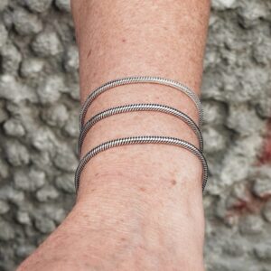 Bracciale Snake Rotondo in Argento 3mm