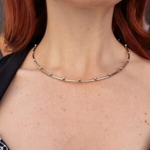 Collare Choker Diadema in Ottone